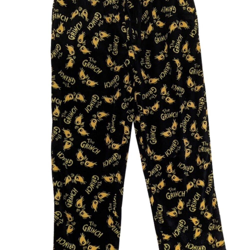 Licensed Dr. Seuss Men's Christmas Fleece Sleep Pajama Pant The Grinch Size XL
